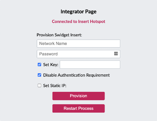 Integrator configuration