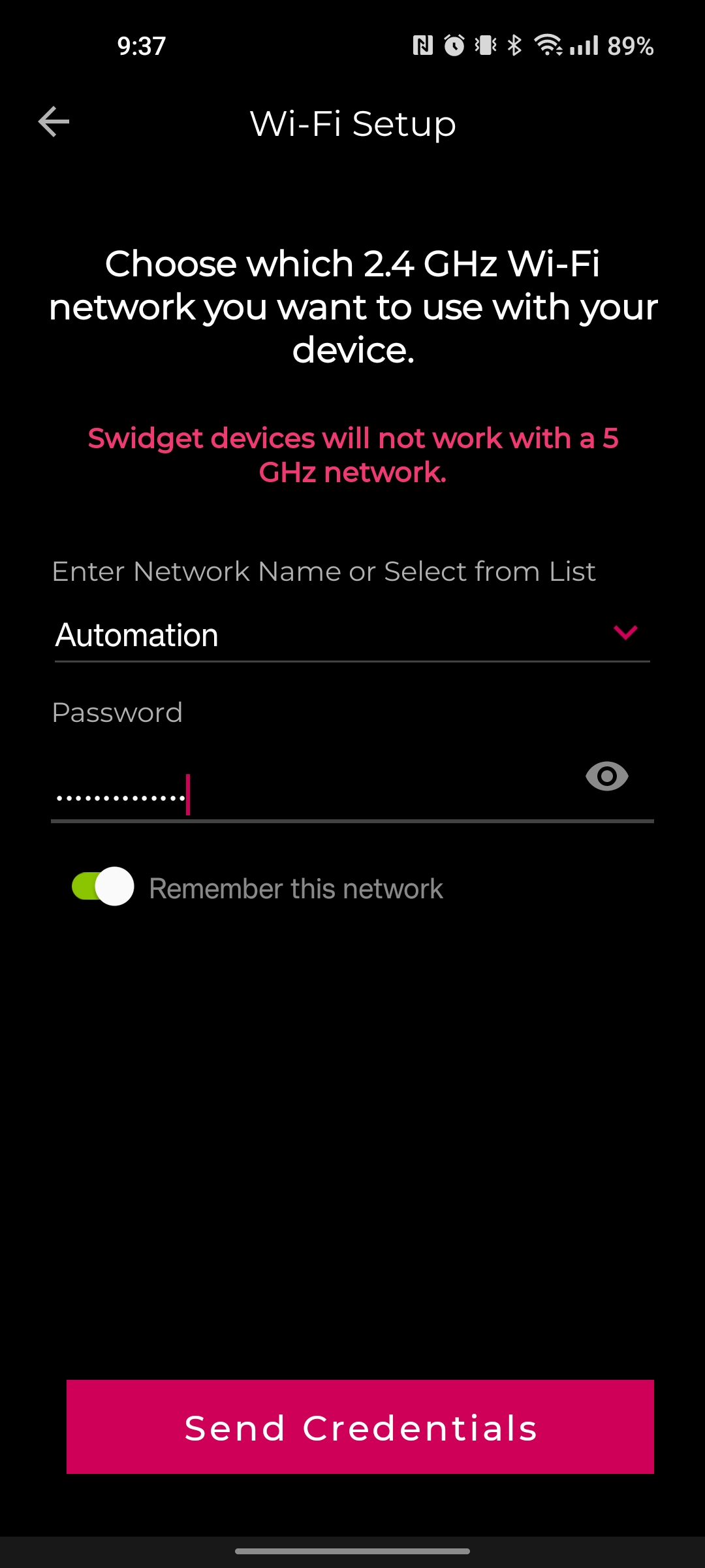 4. Choose network and enter credentials.jpg