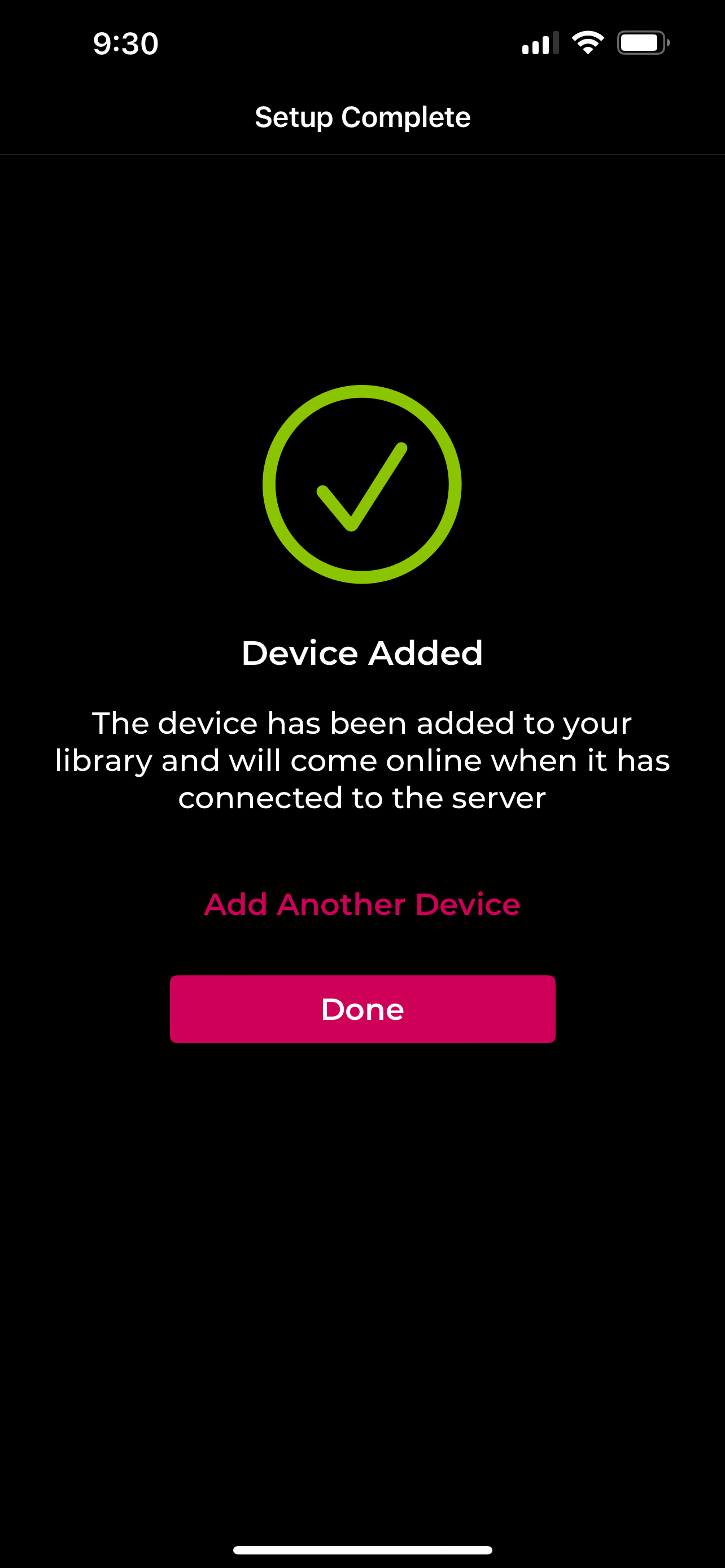 Device Added