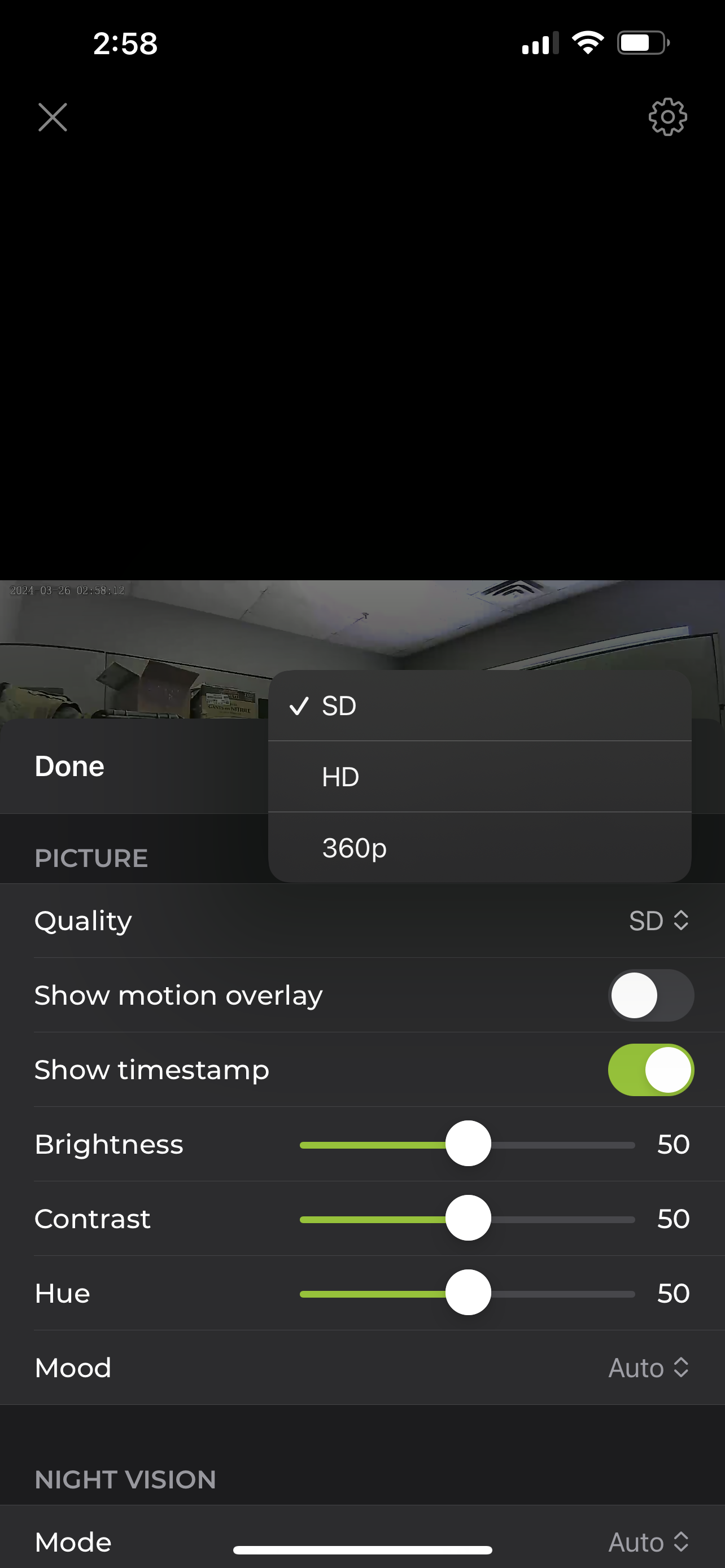 Camera Quality Settings