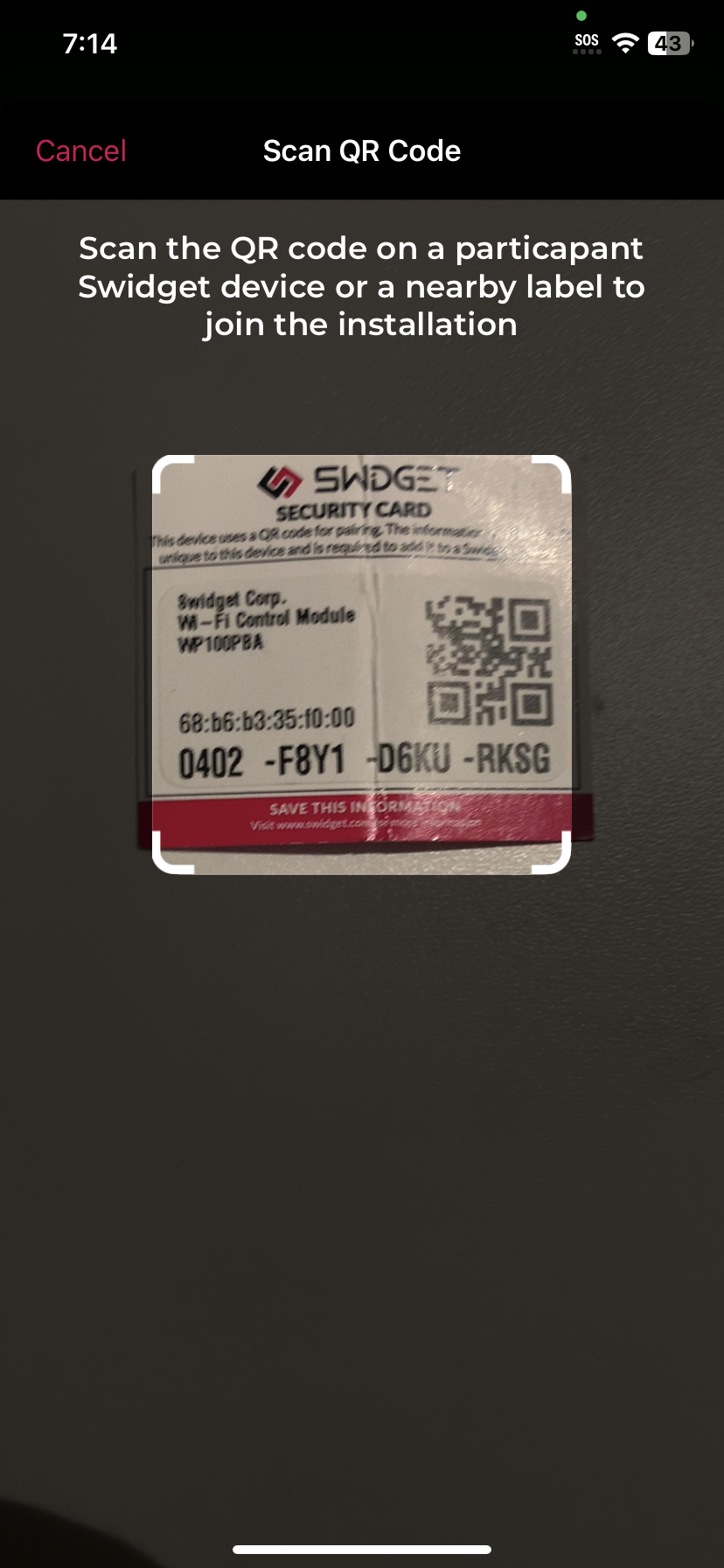 Scan Participant