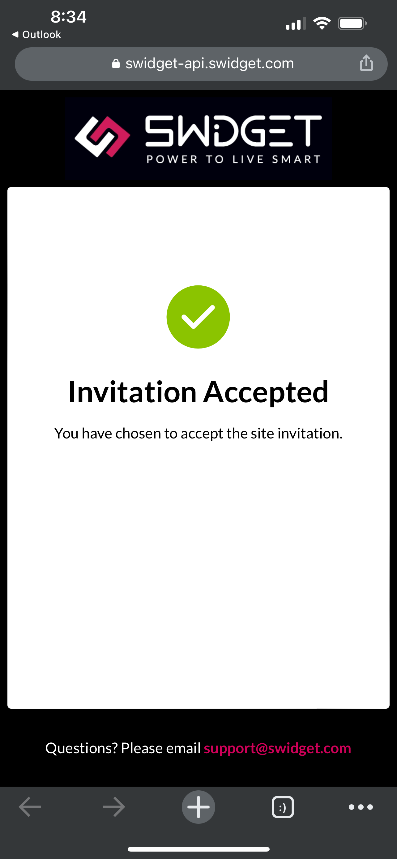 Invitation Accepted