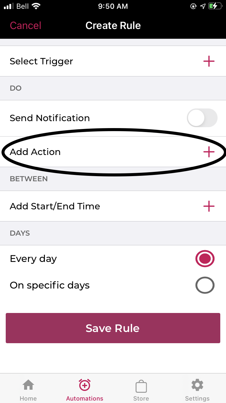 Add Action